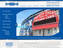 Tablet Screenshot of nationaldecoratingservice.com